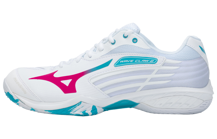 

Обувь для бадминтона Mizuno Wave Claw унисекс, White Pink Blue