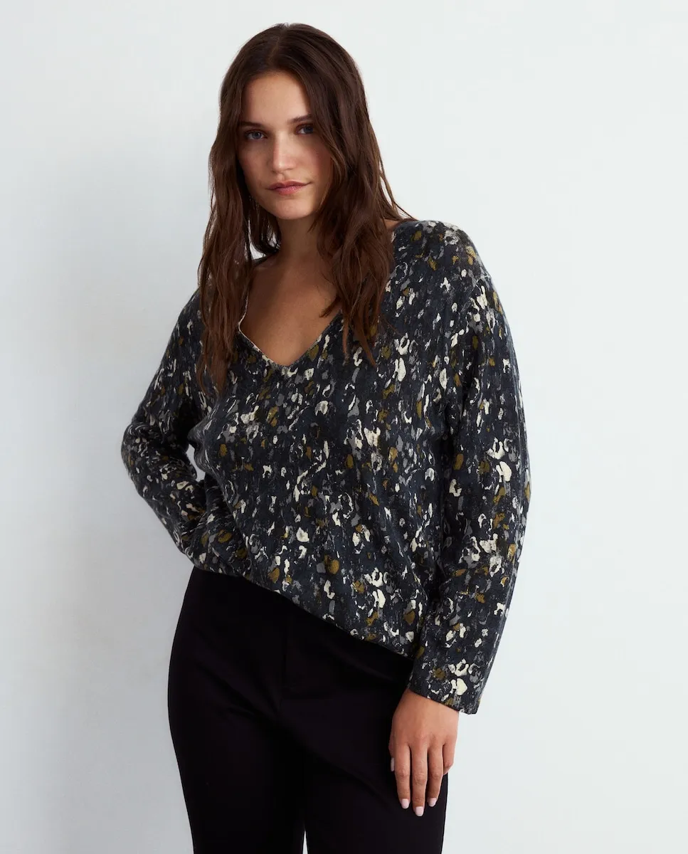 

Женский кардиган из вискозы с принтом Couchel, зеленый