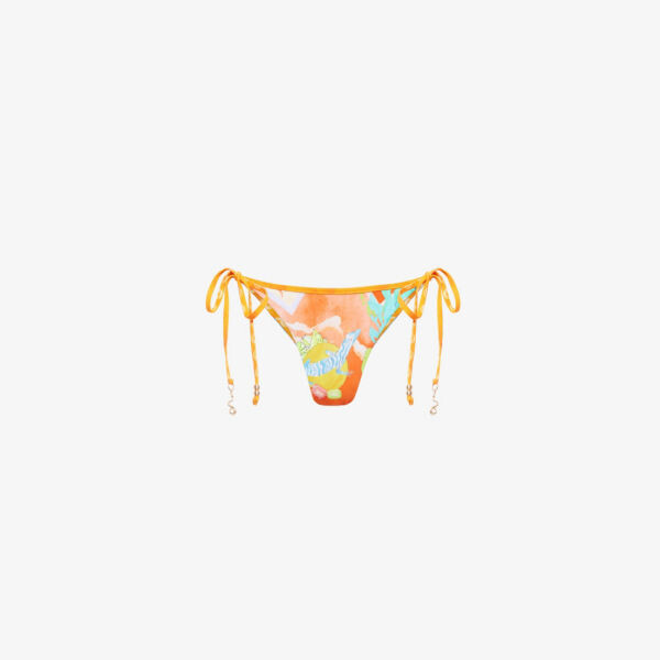 

Двусторонние плавки бикини с графическим принтом Aquarius Seafolly, бирюзовый