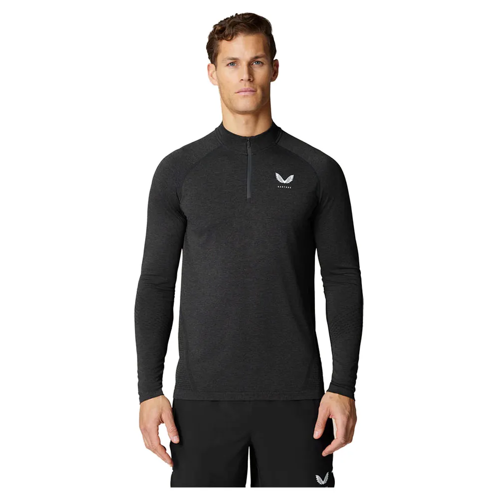 

Толстовка спортивная Castore CME40967 Seamless half zip, черный