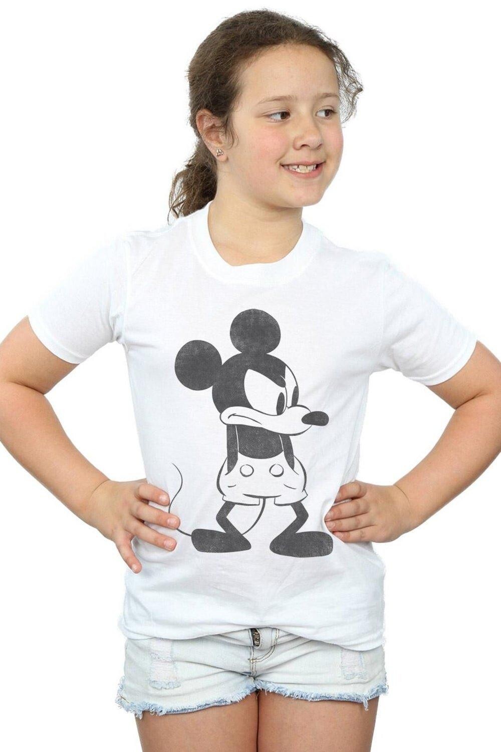 

Хлопковая футболка «Злой Микки Маус» Disney, белый