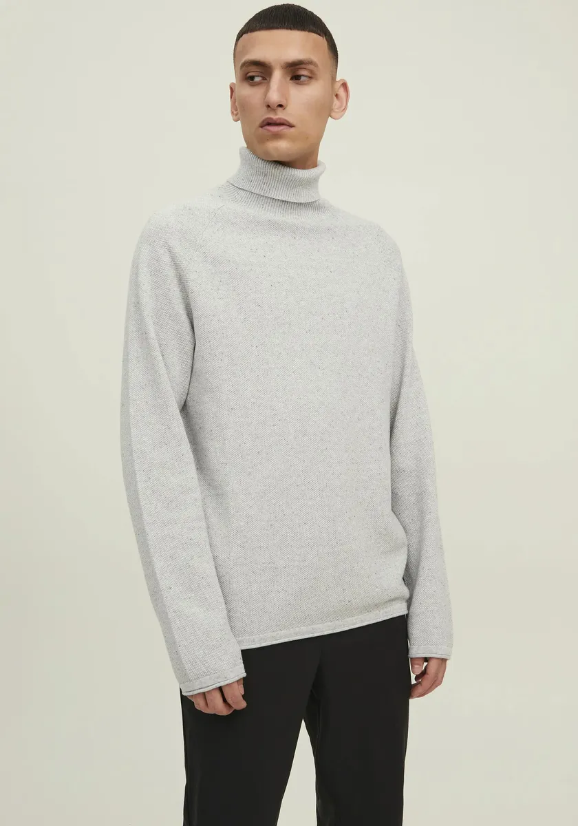 

Свитер с высоким воротником Jack & Jones "HILL KNIT ROLL NECK", серый