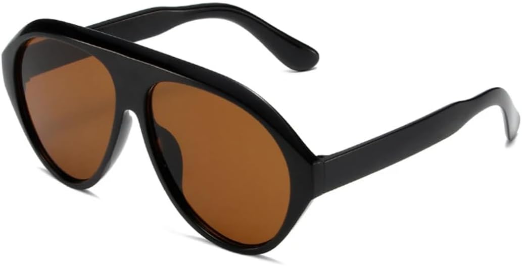 

Солнцезащитные очки с защитой UV400 | Увеличенный размер, зелено-оранжевый градиент | для женщин и мужчин, для занятий спортом на открытом воздухе и вождения DSVIGF, Black Tea