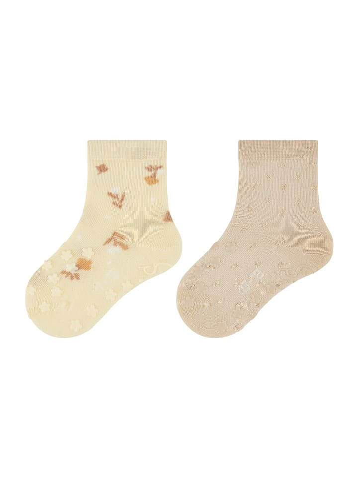 

Sterntaler Носки для ползания ABS, комплект из 2 штук, с цветочным рисунком темно-желтого цвета