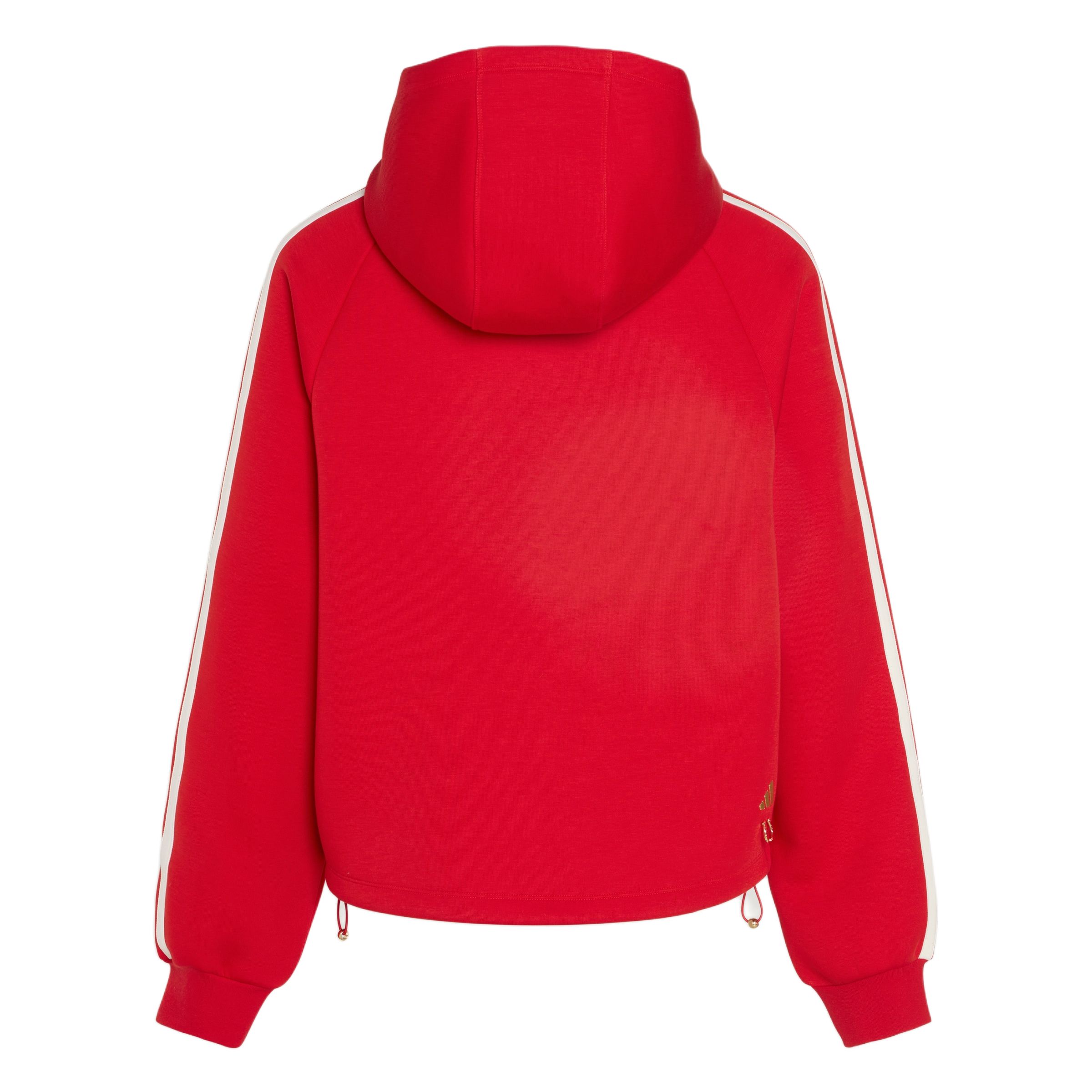 Женская толстовка с капюшоном FW25 Adidas, светлый scarlet/белый — фото 3