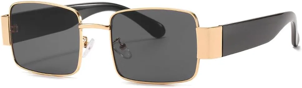 

Винтажные мужские солнцезащитные очки в стиле ретро с металлической оправой, панк-стиль, солнцезащитные очки для мужчин с защитой от УФ-излучения UV400 HVTVTLA, C2