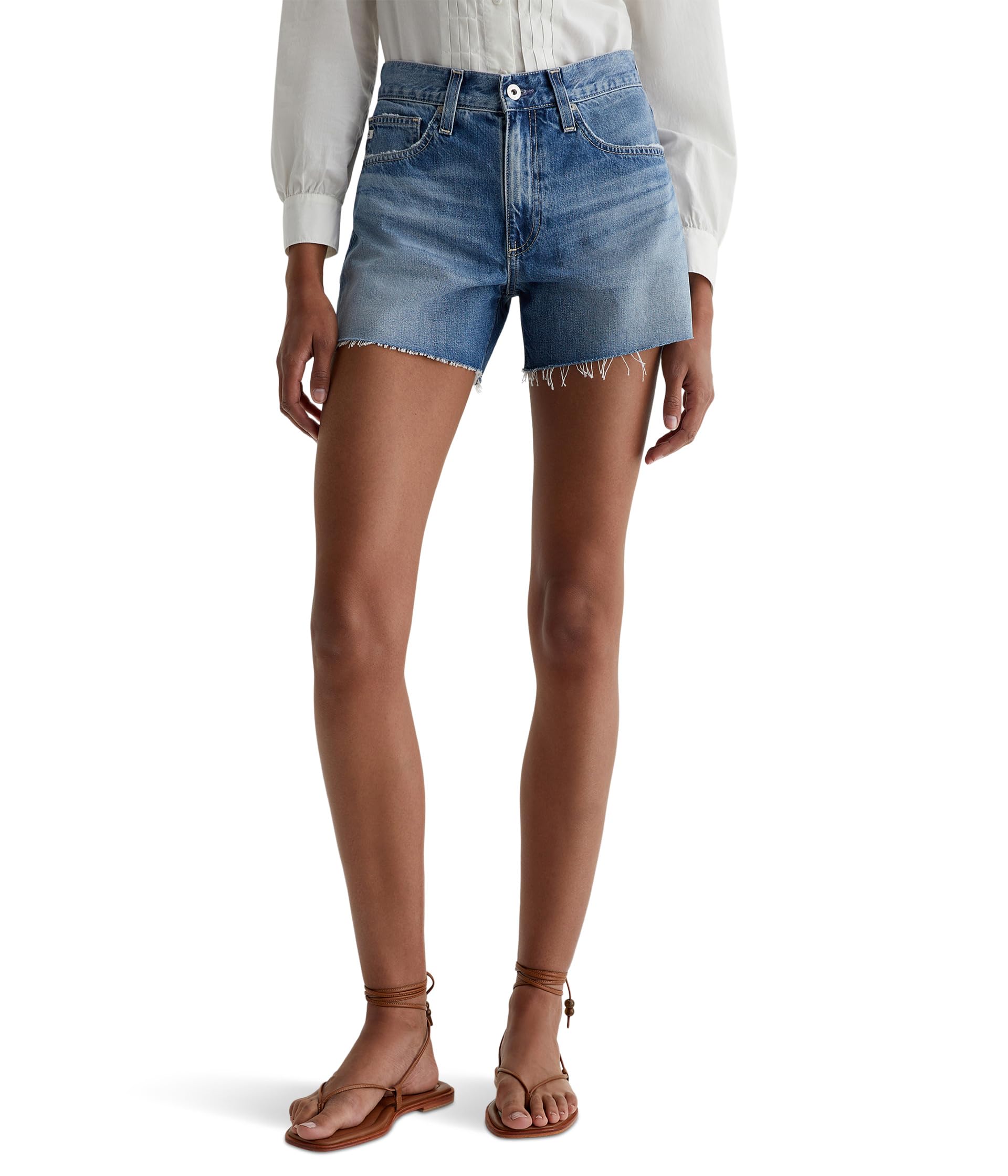 

Шорты AG Jeans Halle High Rise Relaxed Shorts, цвет Gemini