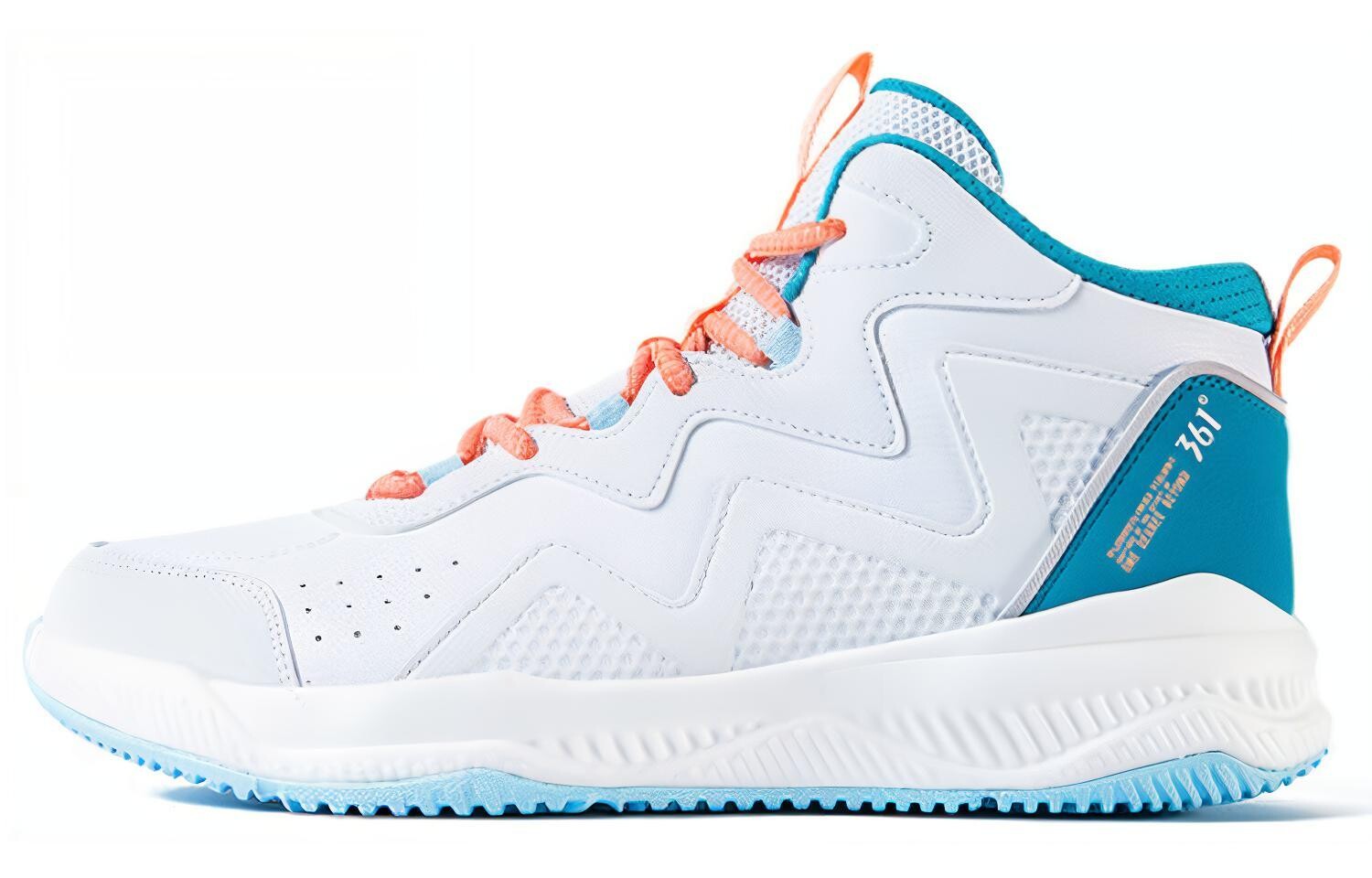 

Баскетбольные кроссовки Basketball Shoes Men High-Top White/blue/orange 361°