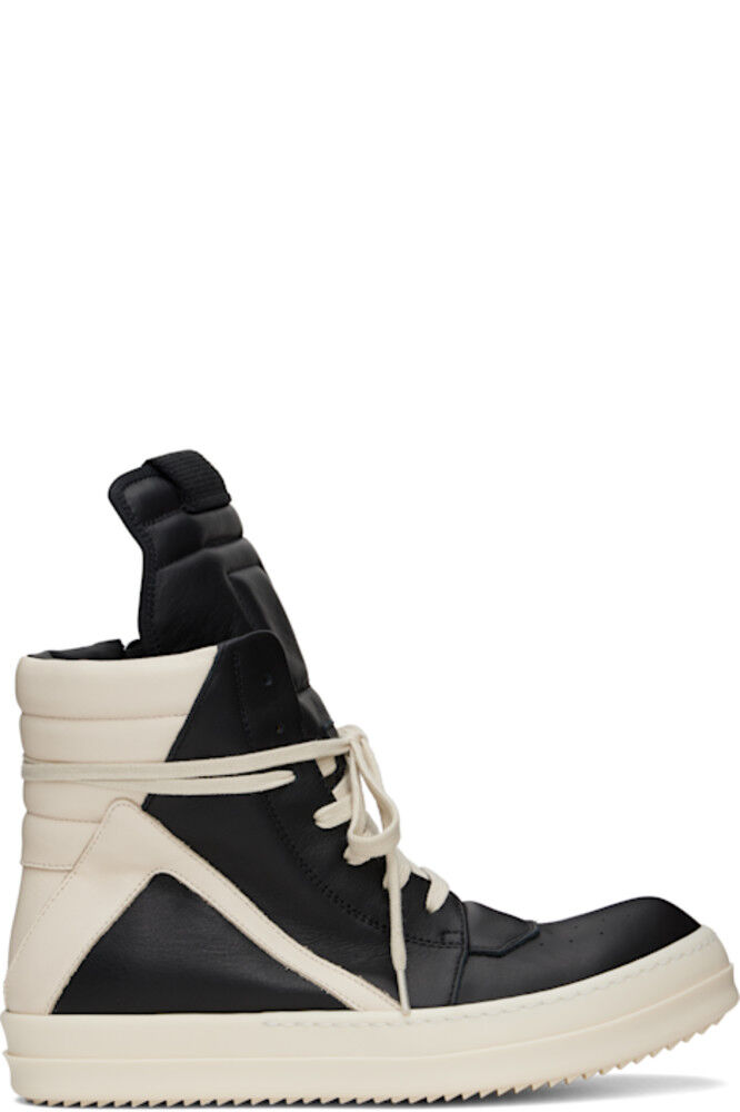 

Кроссовки Hollywood Geobasket черного и бежевого цвета Rick Owens