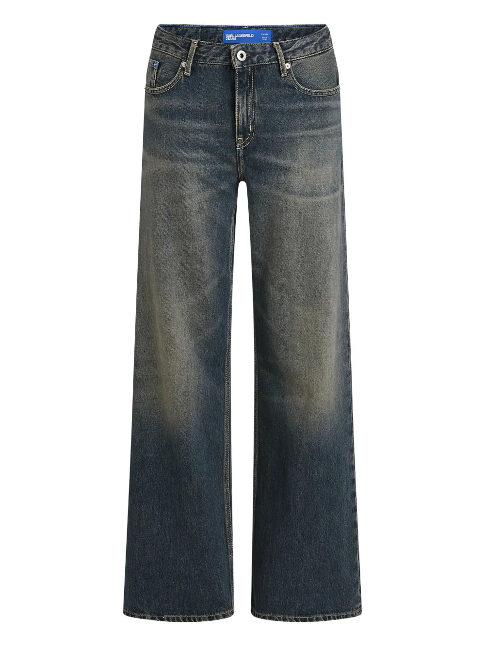 

Джинсы с нашивкой-логотипом Karl Lagerfeld Jeans, синий