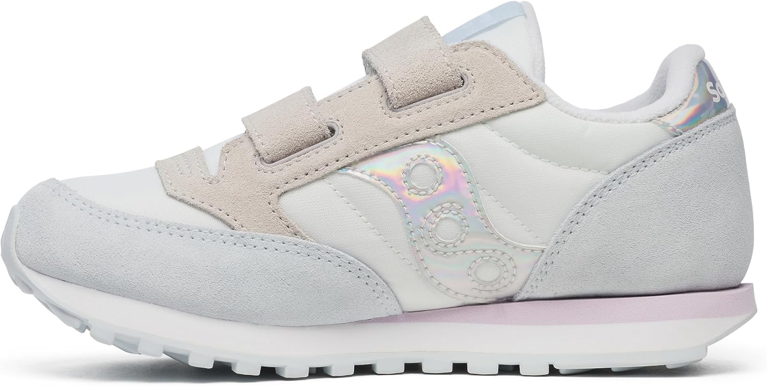 Детские кроссовки Saucony Jazz Double Hook Loop для унисекса, белый/синий — фото 3
