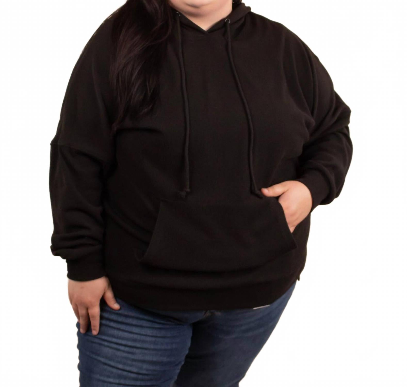 

Michelle Mae Худи Kacey в рубчик, черного цвета