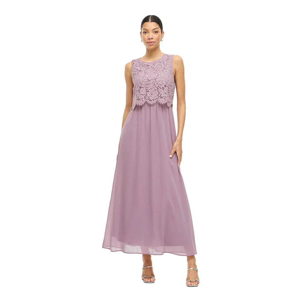 

Платье без рукавов Vila Milina Lace, фиолетовый