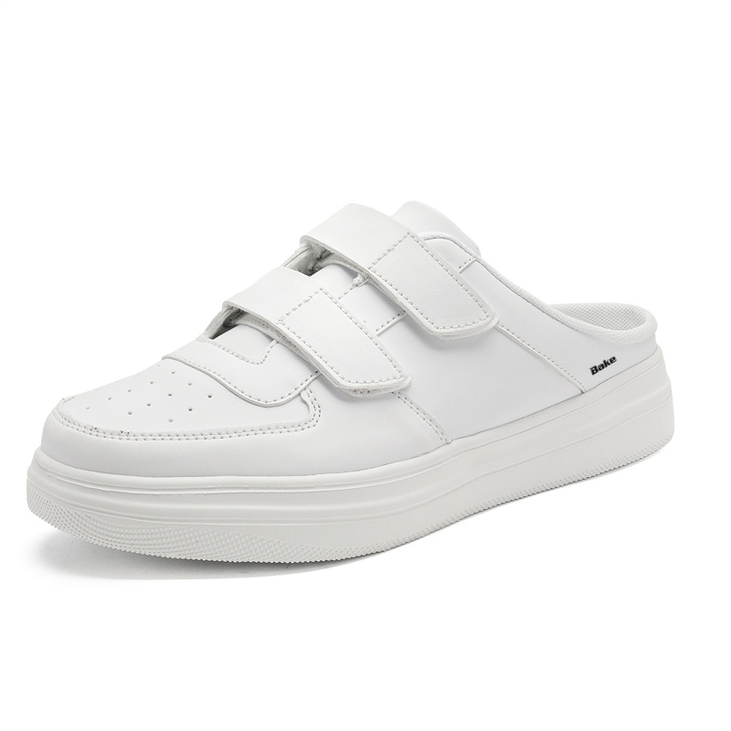 

BAKE Антискользящие износостойкие низкие скейтерские кроссовки мужские белые, цвет White