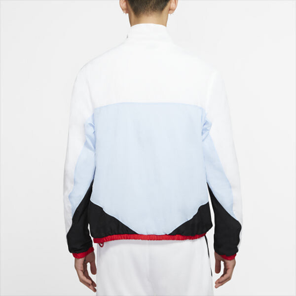 Куртка Nike As M Nk Flight Jacket Half Zipper Colorblock White, белый — фото 4