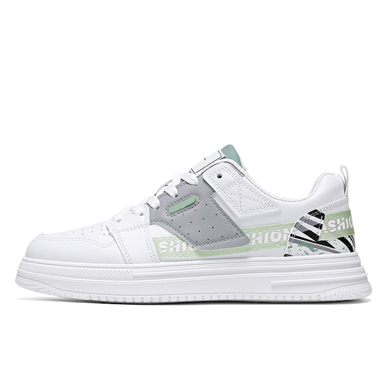 

Нескользящие и износостойкие низкие кроссовки для скейтбординга, увеличивающие рост, для мужчин NANJIREN, White