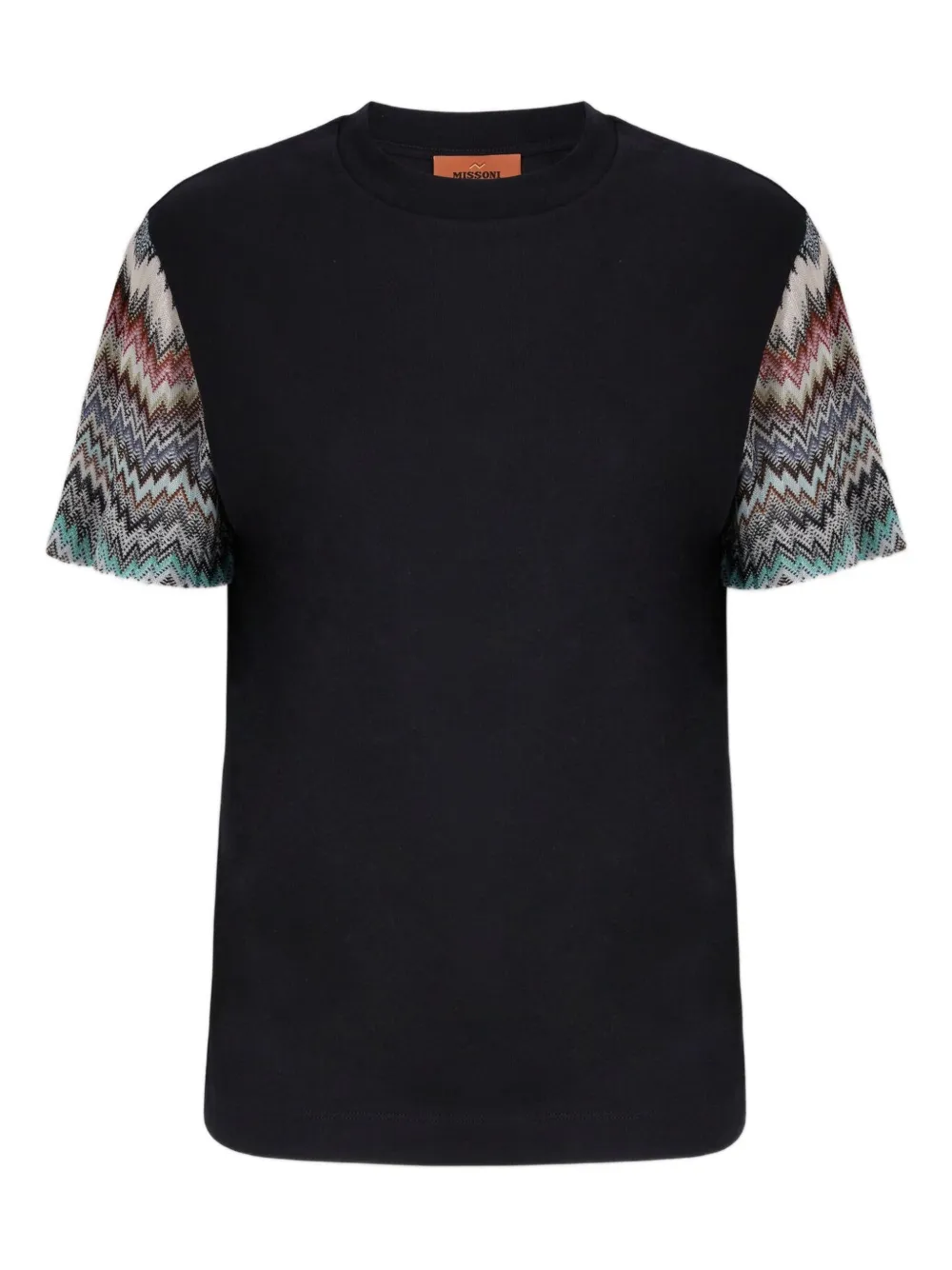 

Топ с рукавами зигзаг Missoni, черный