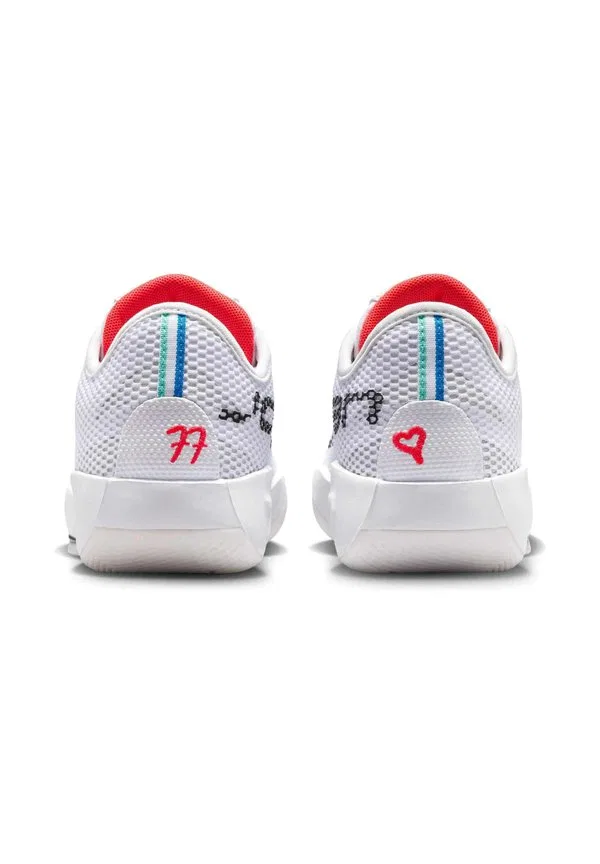 Детские баскетбольные кроссовки jordan luka 77 'love letter' Jordan, White Black Sail Bright Crimson — фото 4
