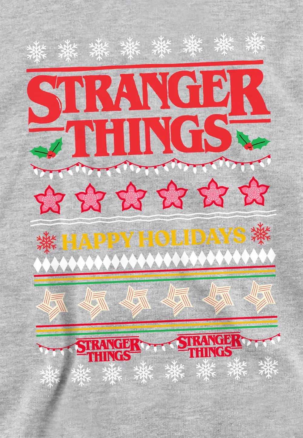 Детский худи Stranger Things Demogorgon, серый — фото 2