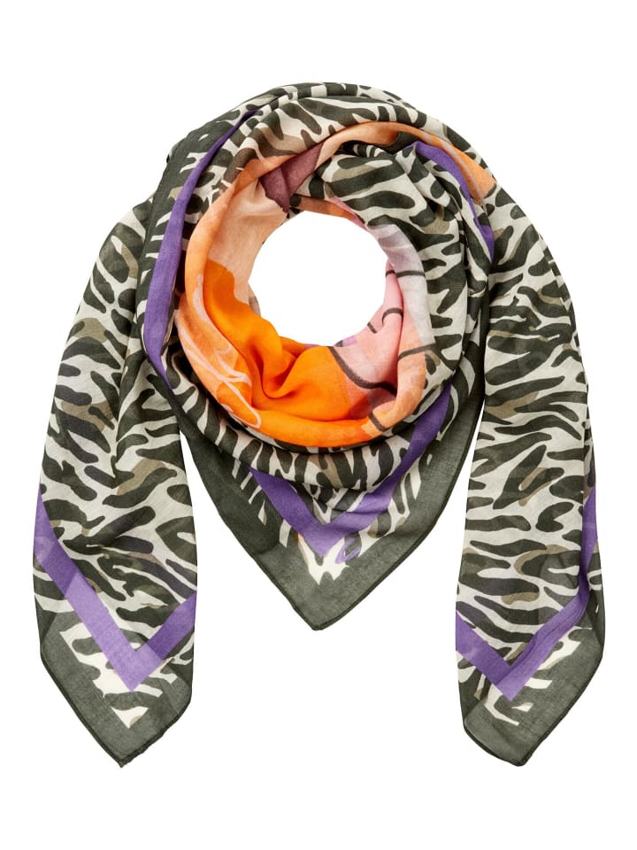 

Шарф Camel Active, цвет dunkelgrün-orange