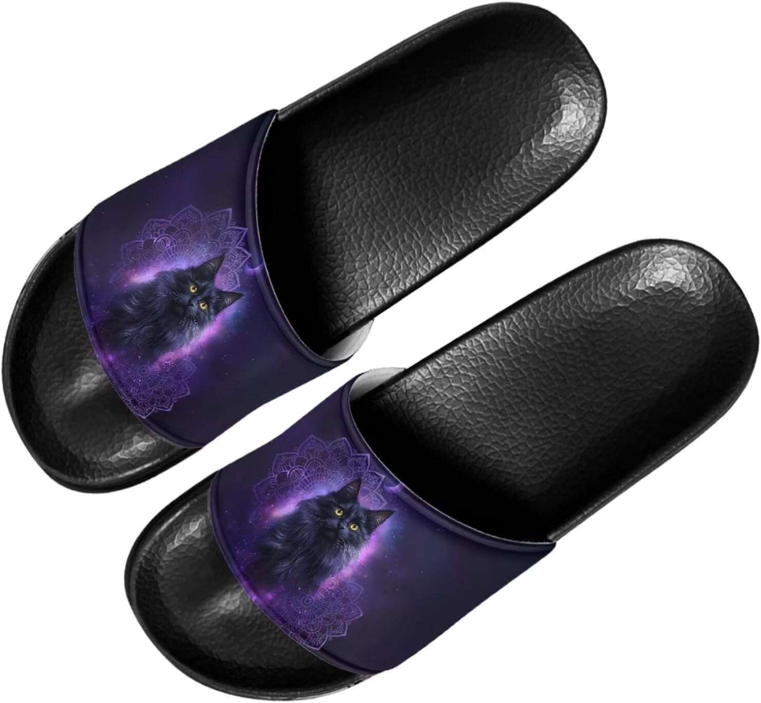 

Мужские и женские слайд-сандалии Forchrinse с ярким тай-дай рисунком бабочки, легкие тапочки с открытым носком для комфорта, для дома и улицы, фиолетовый