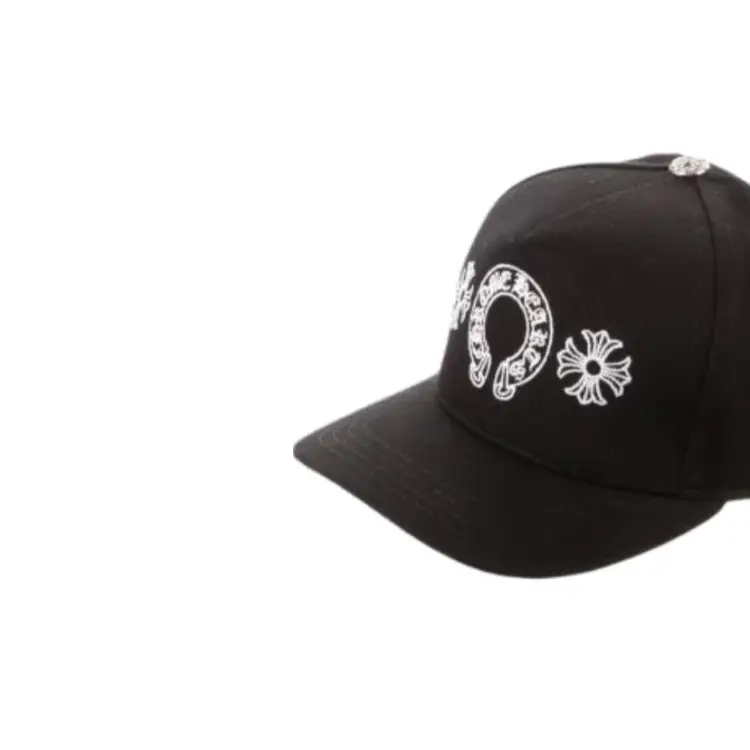 Chrome Hearts Джинсовая бейсболка с подковой, Black — фото 3