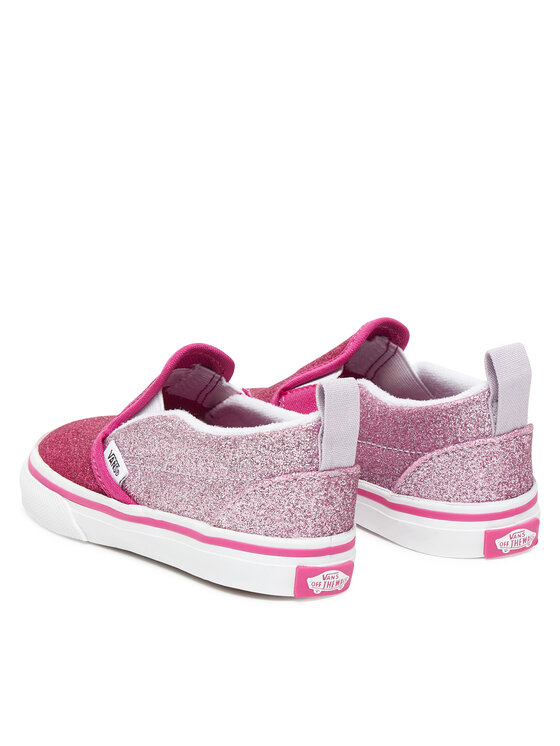 Тканевые кроссовки Slip-On V VN000D0SYLZ1 Vans, розовый — фото 3