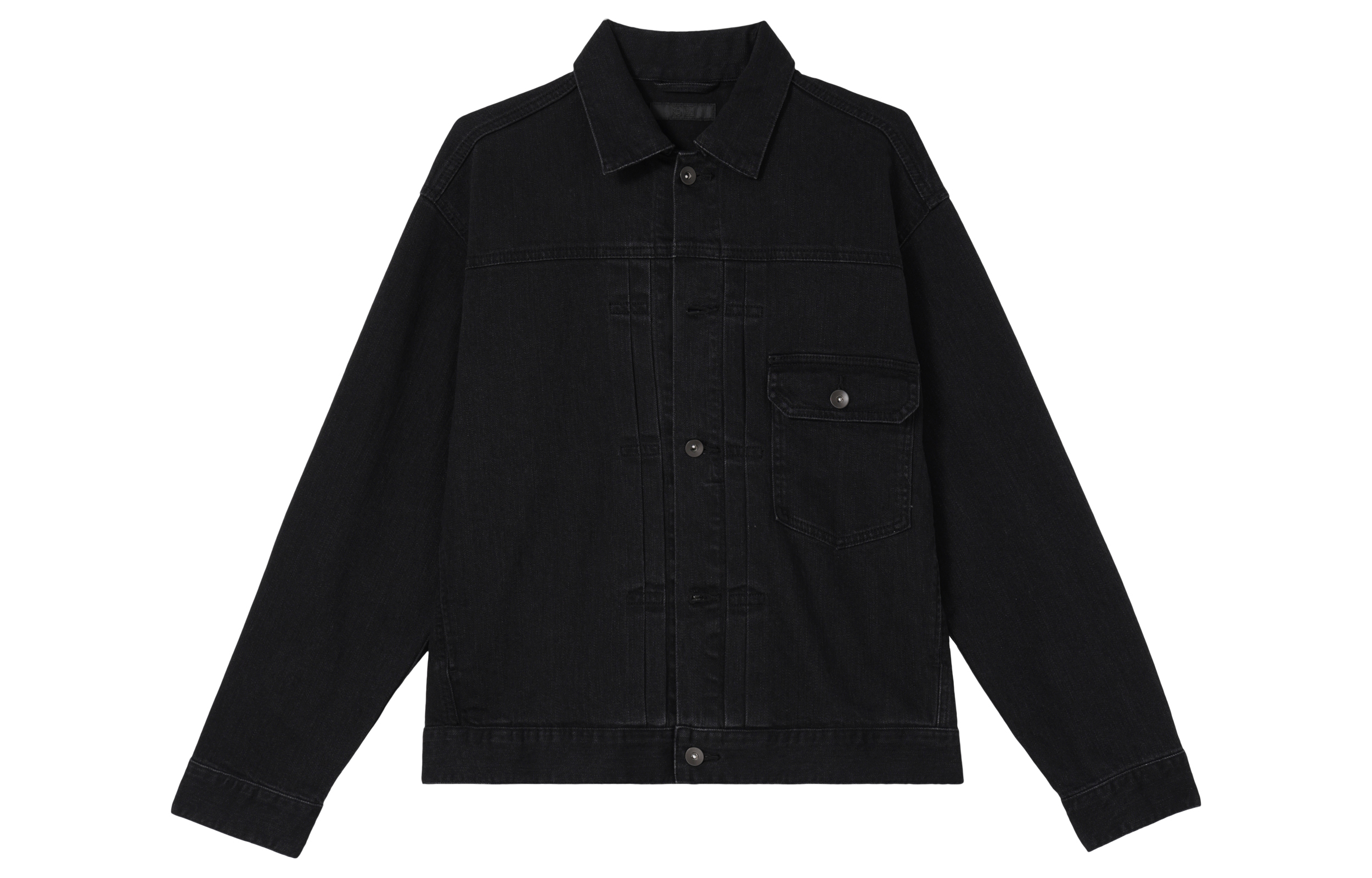 

UNIQLO Джинсовая куртка унисекс темно-серый, Dark Gray