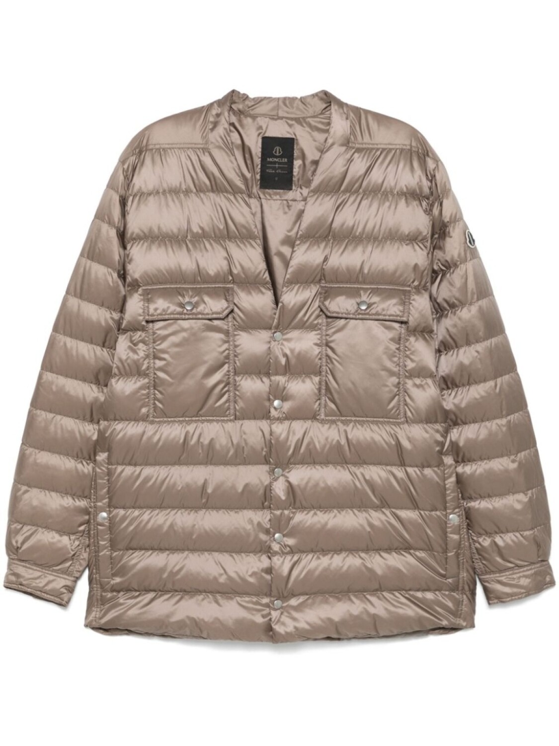 

Пуховик из коллаборации с Rick Owens Moncler + Rick Owens, коричневый