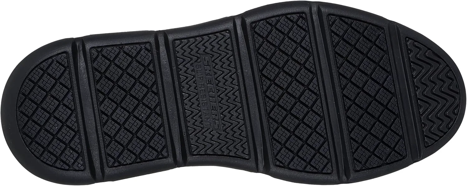 Мужские рабочие кроссовки Skechers Garza Sr Bunge без шнурков, черный — фото 4