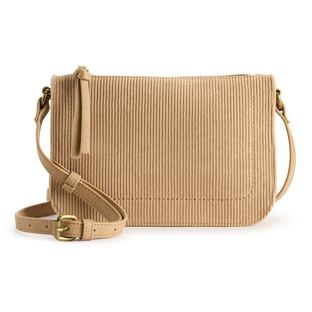 

Сумка через плечо Sonoma Goods For Life Barlow, цвет Elmore Tan Corduroy