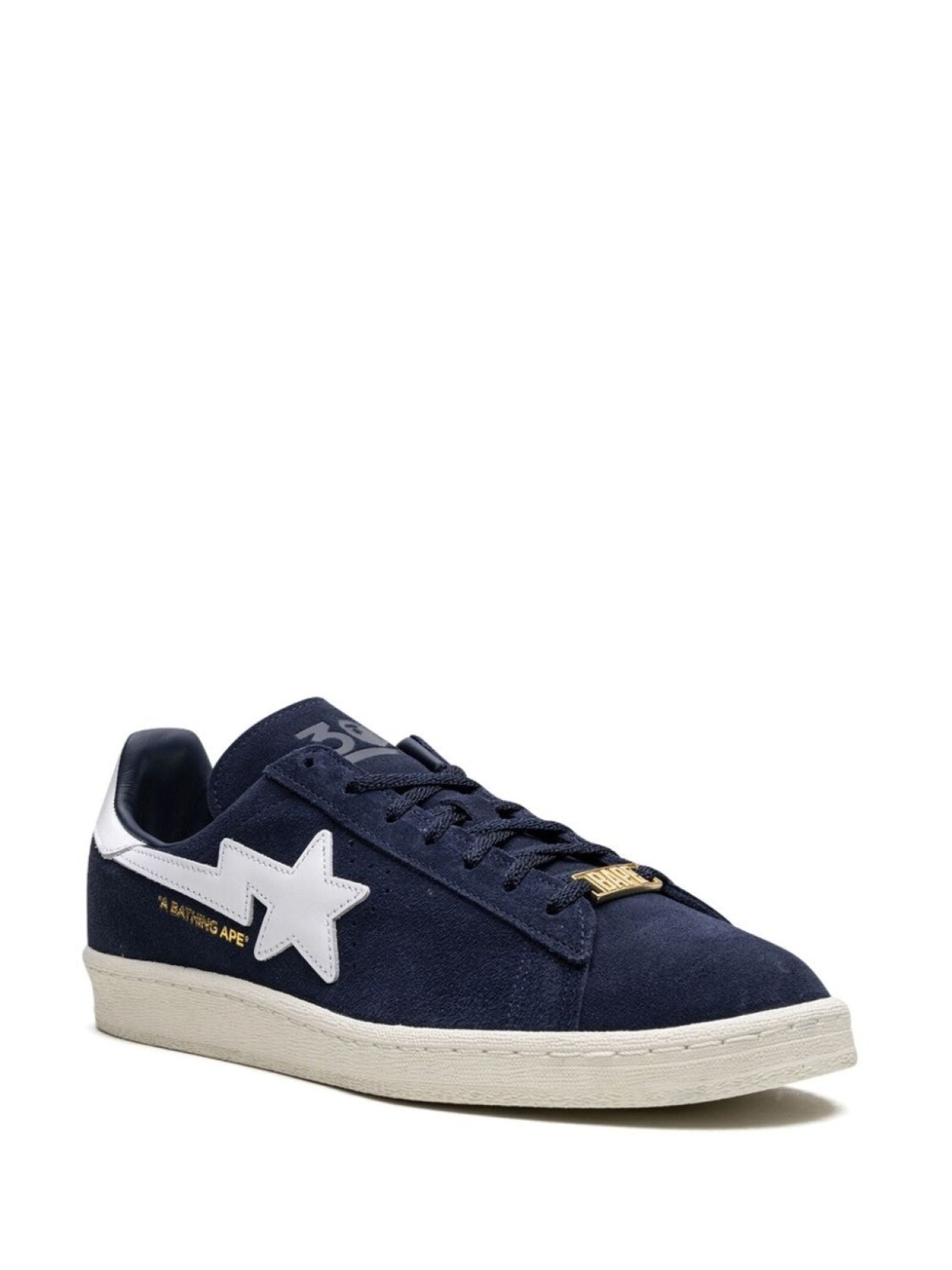 Кеды Campus 80 Navy из коллаборации с BAPE Adidas, синий — фото 2