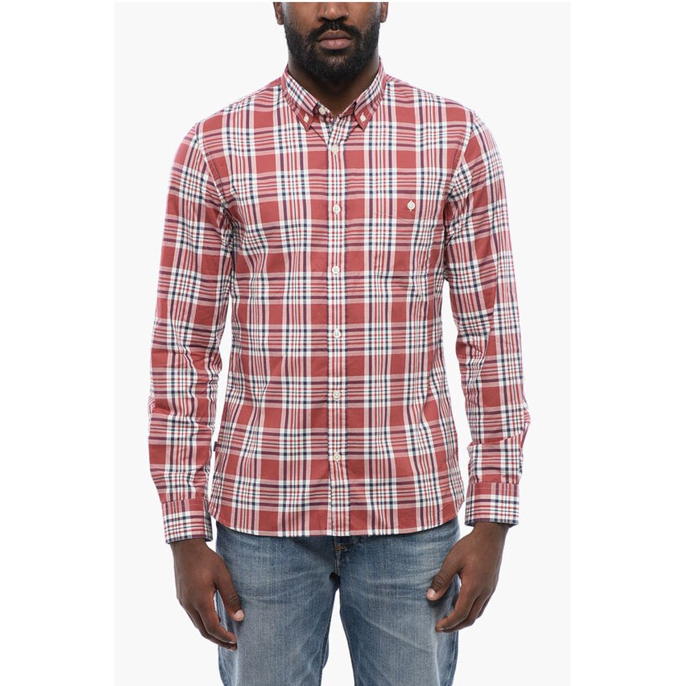 

Клетчатая рубашка из хлопка OXFORD Woolrich, Red