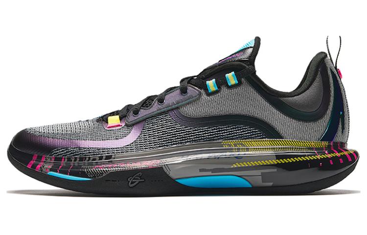 

Анта GH5 амортизирующие дышащие легкие баскетбольные кроссовки с отскоком мужские черно-синие