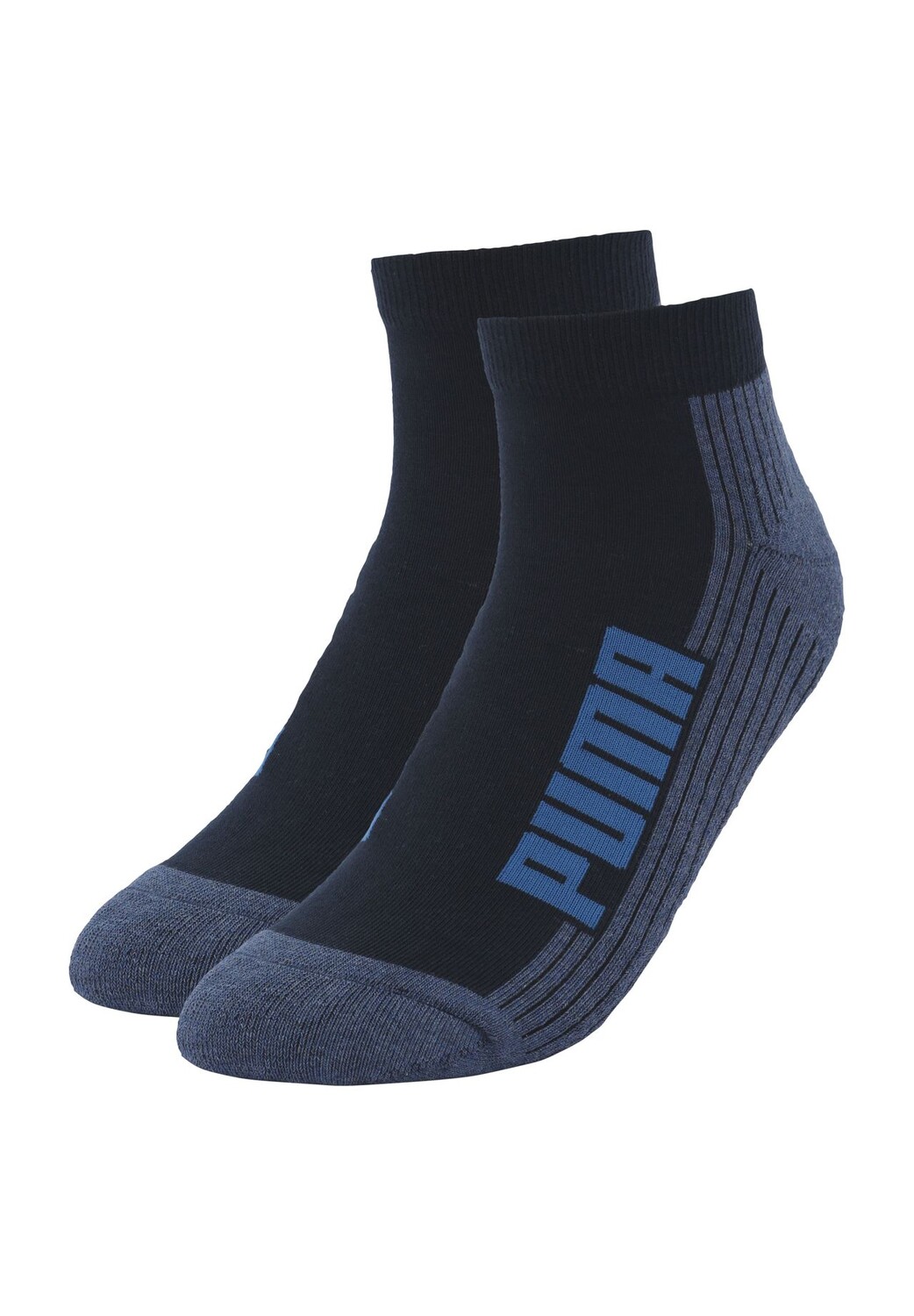 

Короткие носки, 2 шт., мягкие, с надписью-логотипом PUMA, цвет Navy Grey