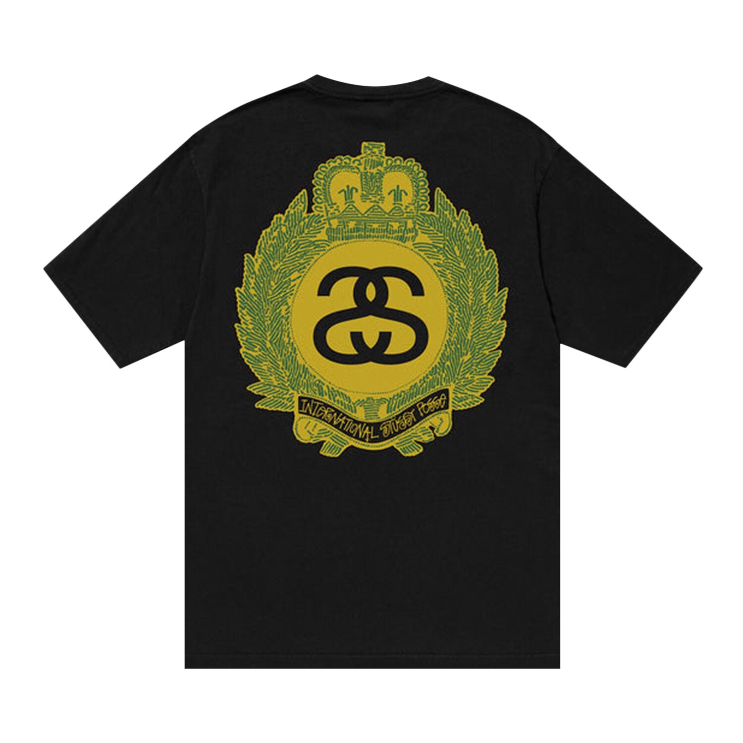 Футболка Stussy Crown Wreath, окрашенная в пигмент, черная — фото 2