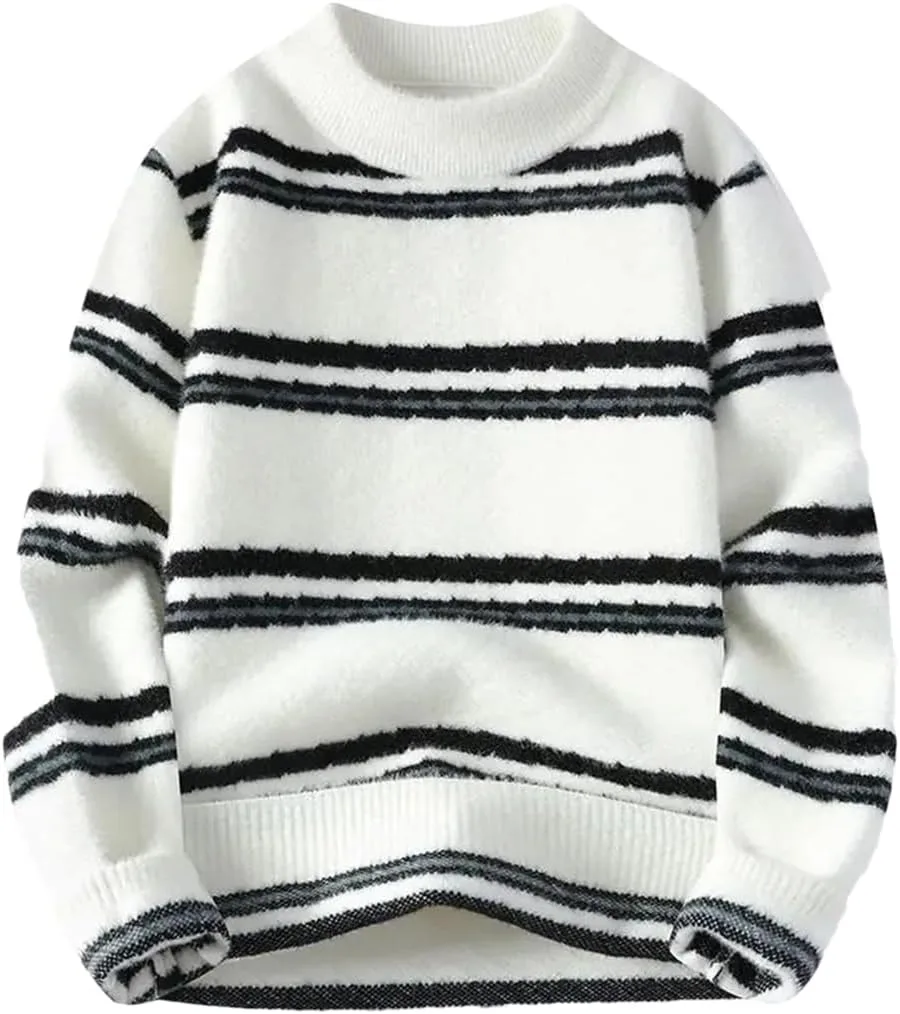 

Мужской свитер в полоску Vintage с круглым вырезом