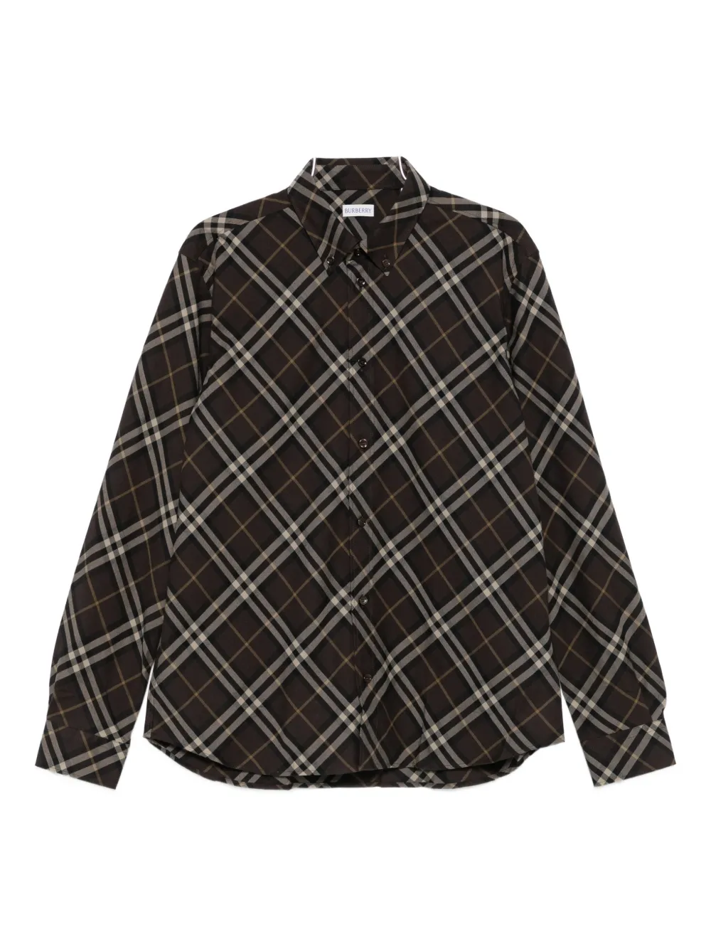 

Клетчатая рубашка на пуговицах BURBERRY, коричневый