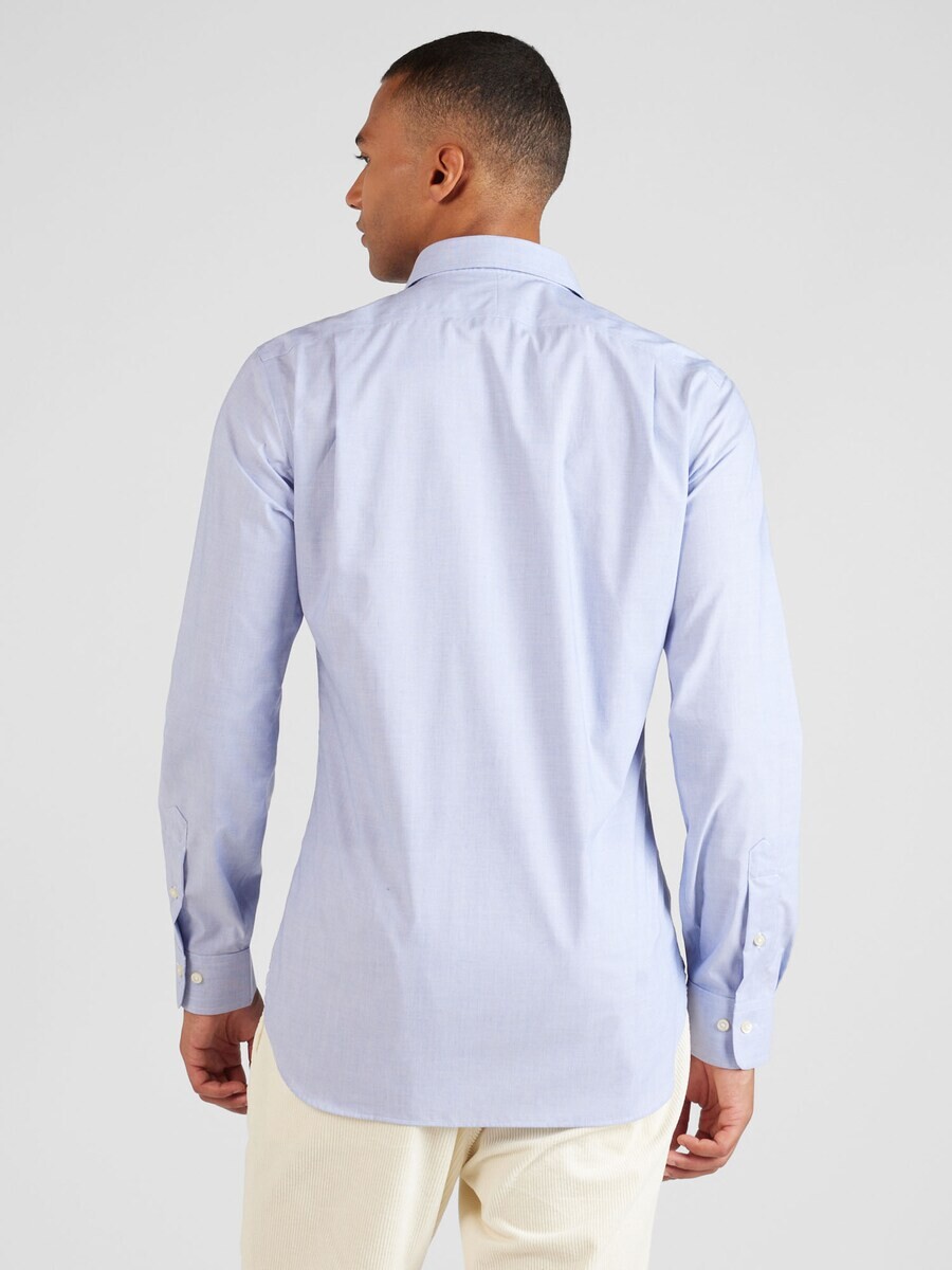 Повседневная рубашка Polo Ralph Lauren Slim fit Button Up Shirt, светло-синий — фото 4