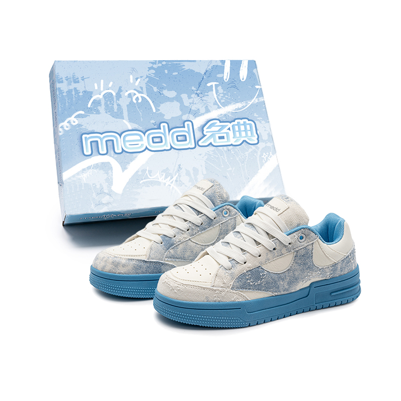 

Легкие дышащие низкие скейтерские кроссовки для увеличения роста Unisex Medd, Lake синий (Upgraded)