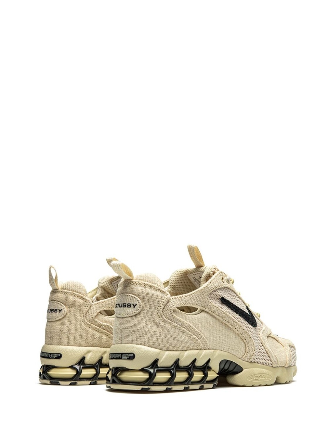 Кроссовки Air Zoom Spiridon Caged 'Stussy' Nike, бежевый — фото 3