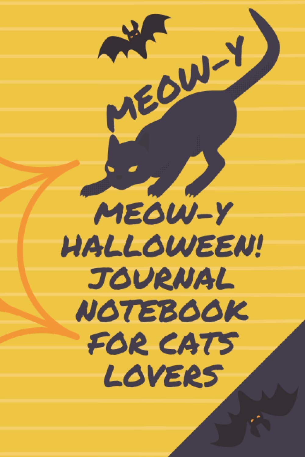 

meow-y Halloween! journal notebook for cats lovers: meow-y Halloween notebook journal for girls who lovers cats . Composition Notebook: Halloween Wide Ruled