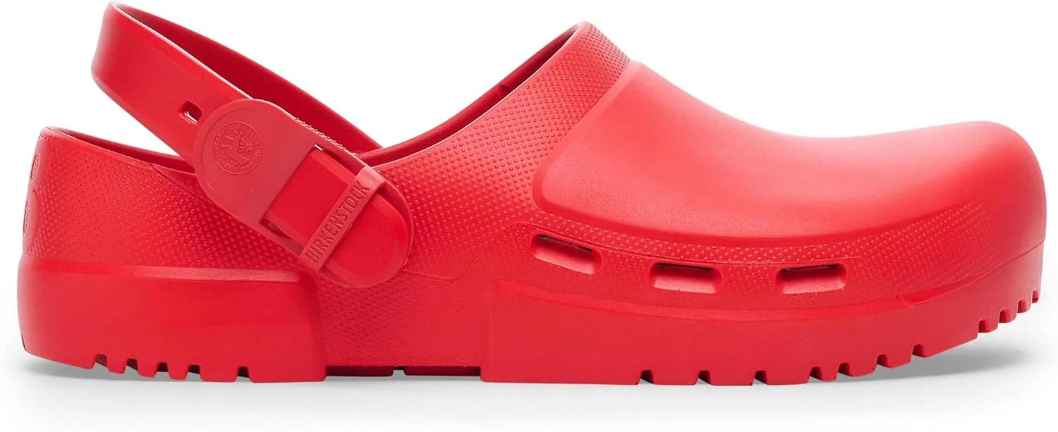 Рабочие антистатические сабо Birkenstock Birki Air 2.0 унисекс из полиуретана с вентиляционными отверстиями, красный — фото 2