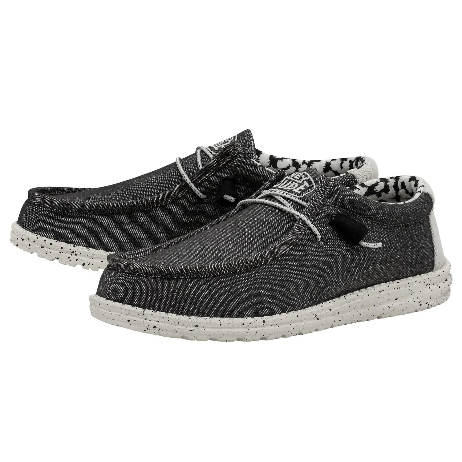 Hey Dude Men's Wally Stretch Shoe In Opal Black — фото 3