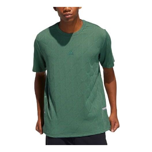 

Футболка th tee techjaq logo mesh short sleeve green Adidas, зеленый