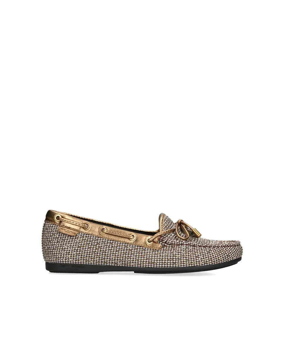 Женские мокасины с бежевым принтом Kurt Geiger, бежевый