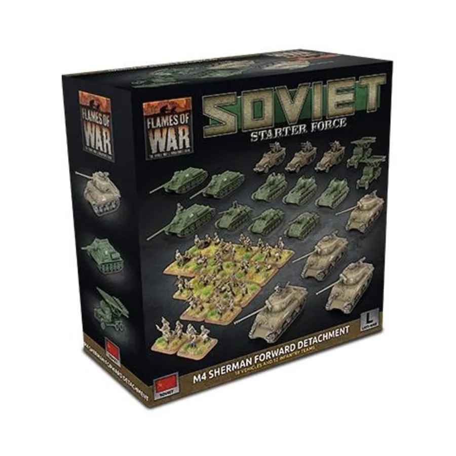 

Советские стартовые силы - передовой отряд М4 Шерман, Flames of War - WWII - Soviet - Box Sets & Miscellaneous