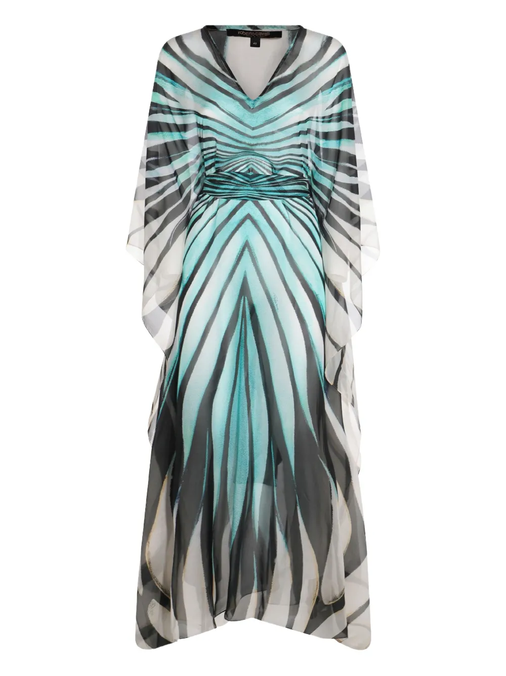 

Платье с принтом Ray of Sea Roberto Cavalli, белый