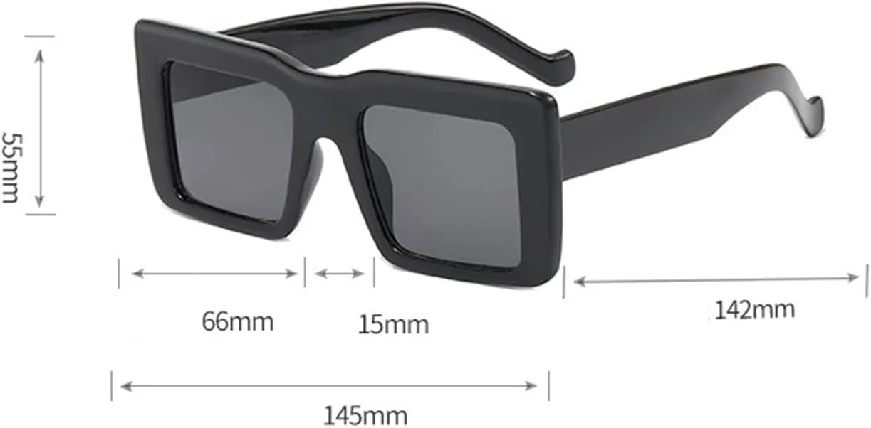 

Солнцезащитные очки с крупной оправой 2026 года для мужчин и женщин, пляжные очки для защиты от солнца на открытом воздухе (Цвет: F, Размер: Средний) MTZJH, E