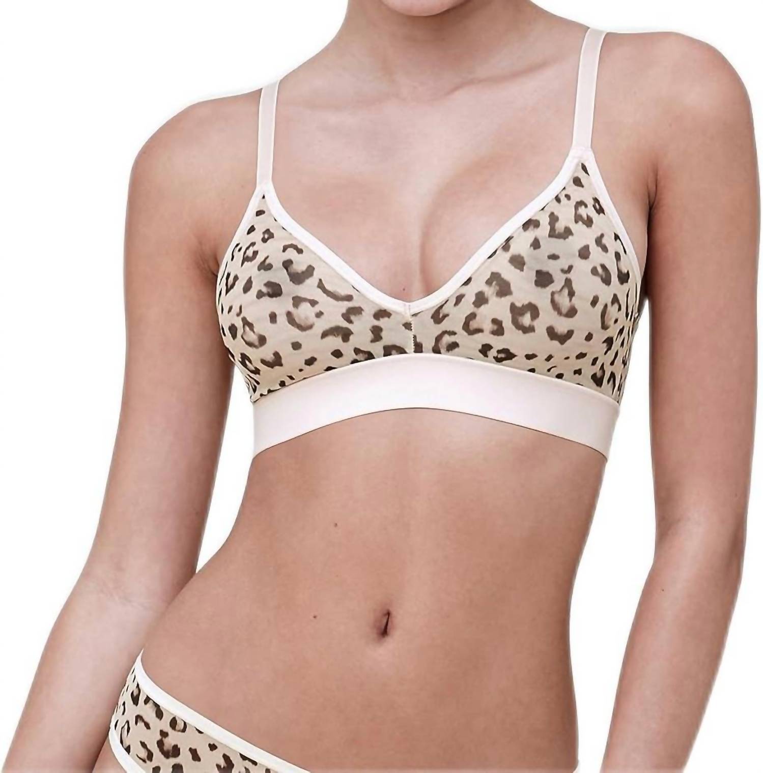 

Зачарованный ажурный безбюстгальтер с глубоким вырезом в леопардовом принте Skarlett Blue